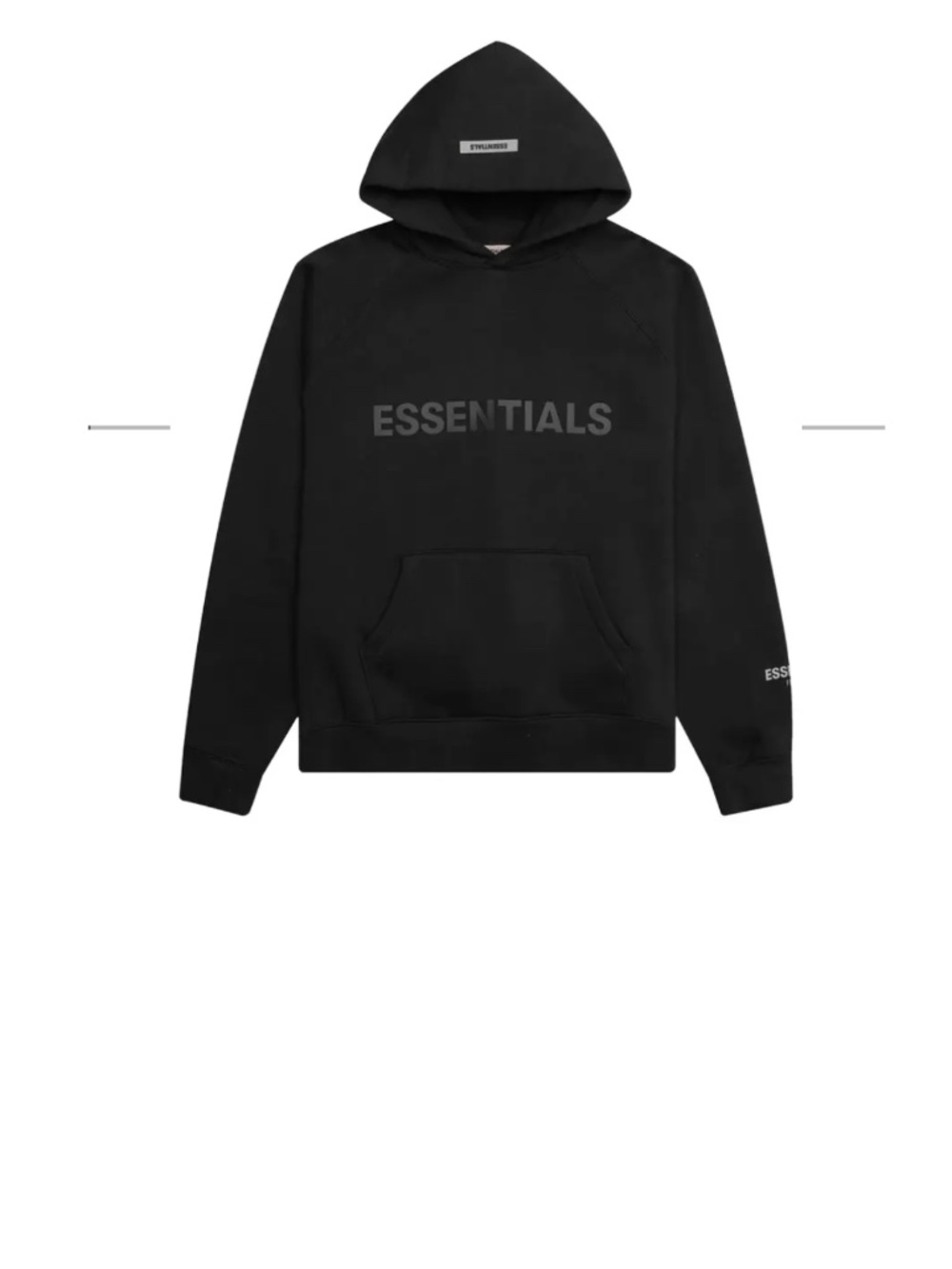 Black Essentials Hoodie